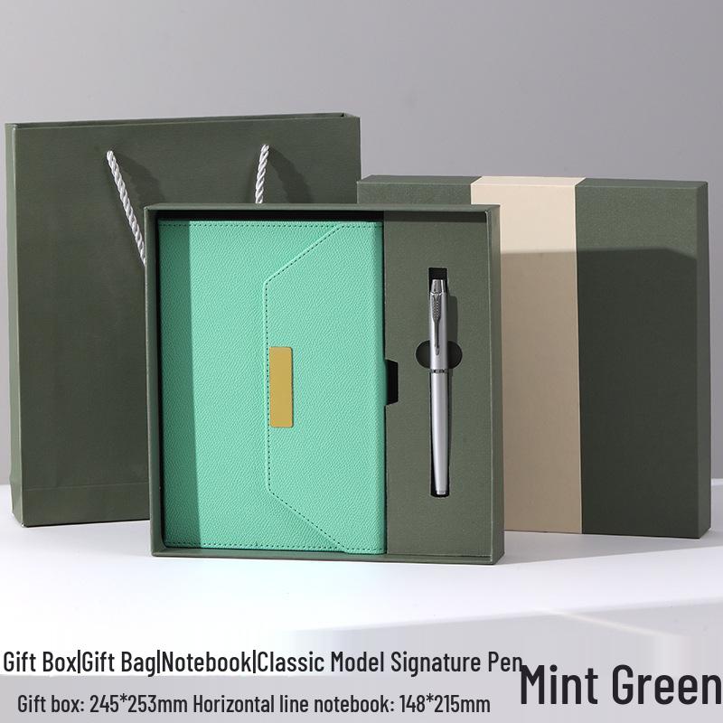 Tri-fold A5 Gift Box Set: Premium Business Meeting Notebook with Custom Logo