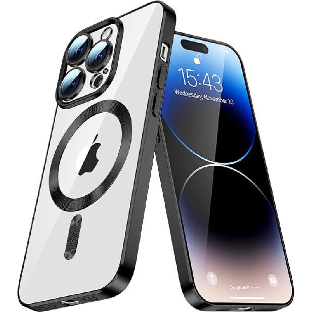 iPhone 16 Pro Max Magnetic Compatible Phone Case Magsafe Clear [Never Yellow] Camera lens protective film ultra-thin shockproof TPU Protective case