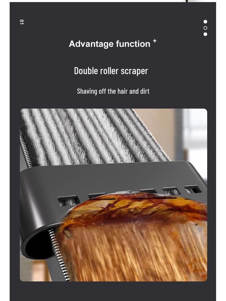 Hands-Free Dual-Use Flat Mop: Large Panel for Dry & Wet Cleaning, Household One-Wipe Clean