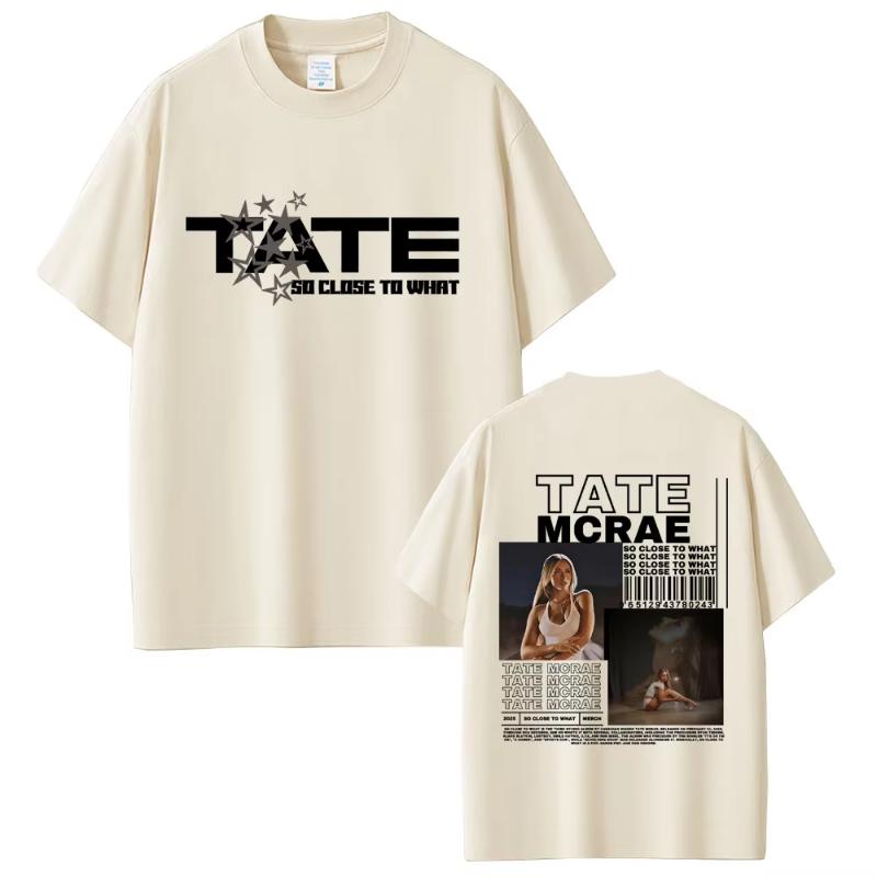 

Tate Mcrae Album So Close To What Tshirt Miss Possessive 2025 World Tour T Shirts Unisex Women Fashion Casual Oversized Tshirts S