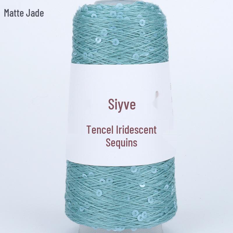 Si Yue Tencel Iridescent Paljettgarn: Handstickat Mode Bländar