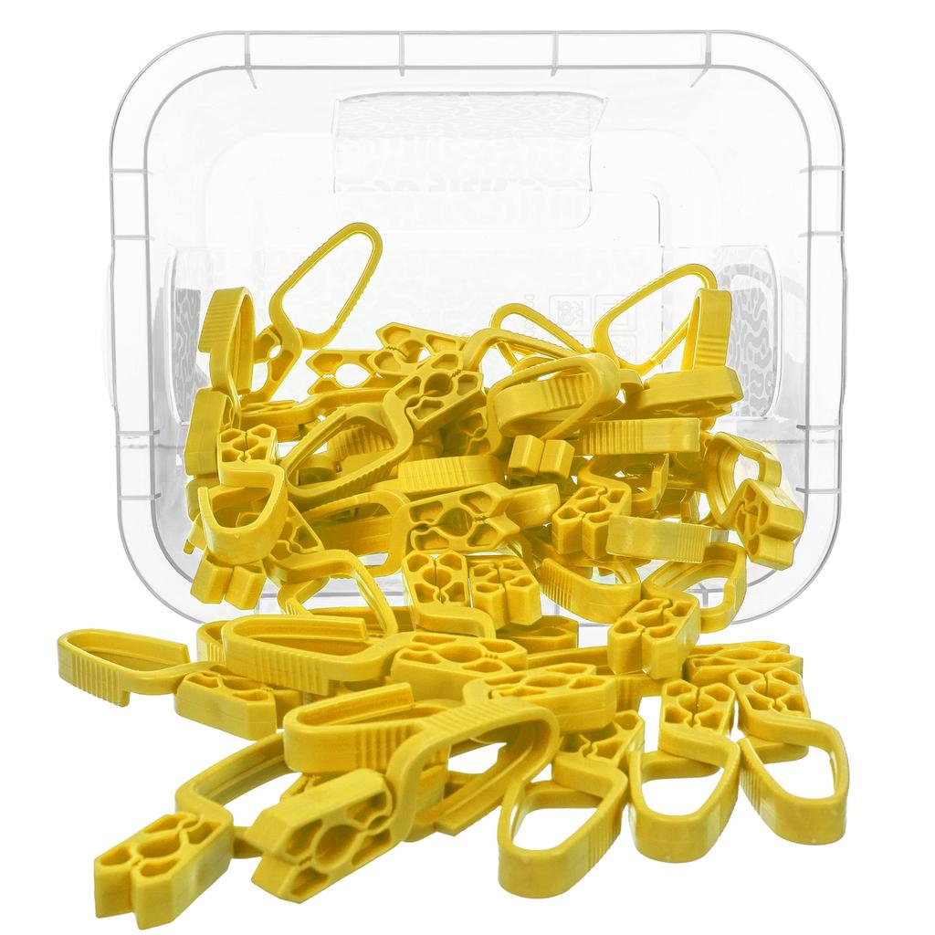 KADAX Laundry Pegs Clothes Pegs Underwear Pegs Washing Frogs 50 Pcs + Container