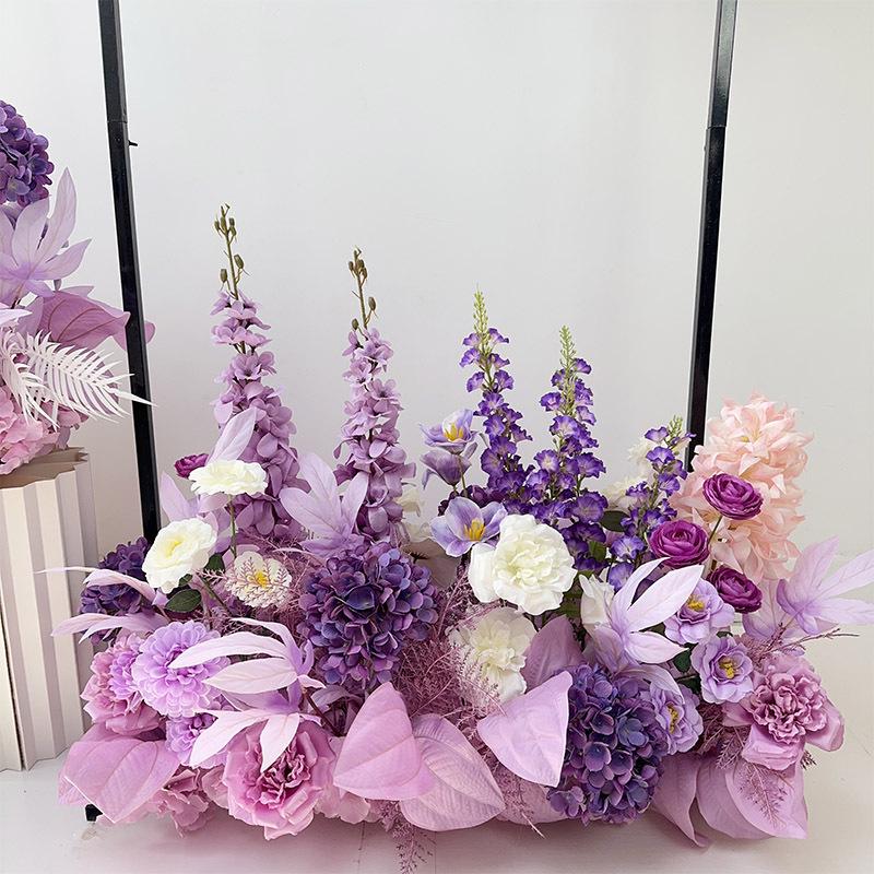 Complete Wedding & Banquet Artificial Flower Set: Ground Rows & Table Decor
