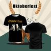 Tyskland München Oktoberfest T-skjorte Kreativt Øltrykk Festival Street Trend Topper Unisex Fest Samling Casual Pustende T-skjorter