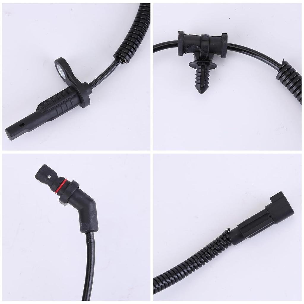 4pcs Front and Rear ABS Wheel Speed Sensor ABS Skid Control Sensor Wire Compatible for Ram 1500 2013-2018,for Ram 1500 Classic 2019 Replace