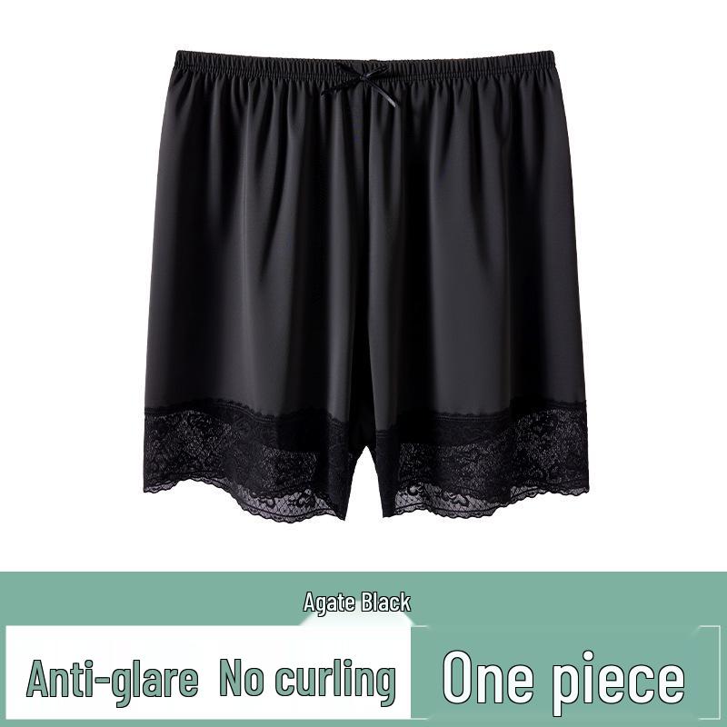 

Women s Summer Lace Ice Silk Safety Shorts - Thin, Anti-Exposure, Loose Fit Base Layer L (110-130 cm)