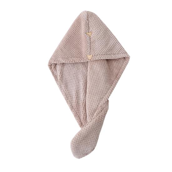 Dry Hair Cap High-Density Microfiber Fast Absorbing Soft Hair Towel Wrap Spiral Twist Non-Slip