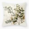 Pillowcase Classic Retro Green Plant Sofa Decoration Pillowcase Nordic Home Waist Cushion Pillowcase