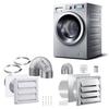 652F 4Inch Dryer Vent Kits Through Wall with Hose/Duct Connectors/Plate Dryer Vent Hose Connectors Wall Ducting Kits Easy to Use