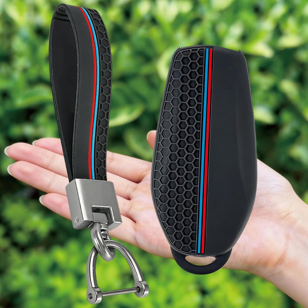 Silicone Keychain Car Remote Key Case Key FOB Shell for BYD Atto 3 Han EV Dolphin Song PRO Max Tang DM Yuan Dolphin E2 Qin PLUS