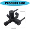Not Corrosion Double Port Laundry Faucet Easy Installation Double Outlet Washer Valves For Washer & Dryer Compatibility