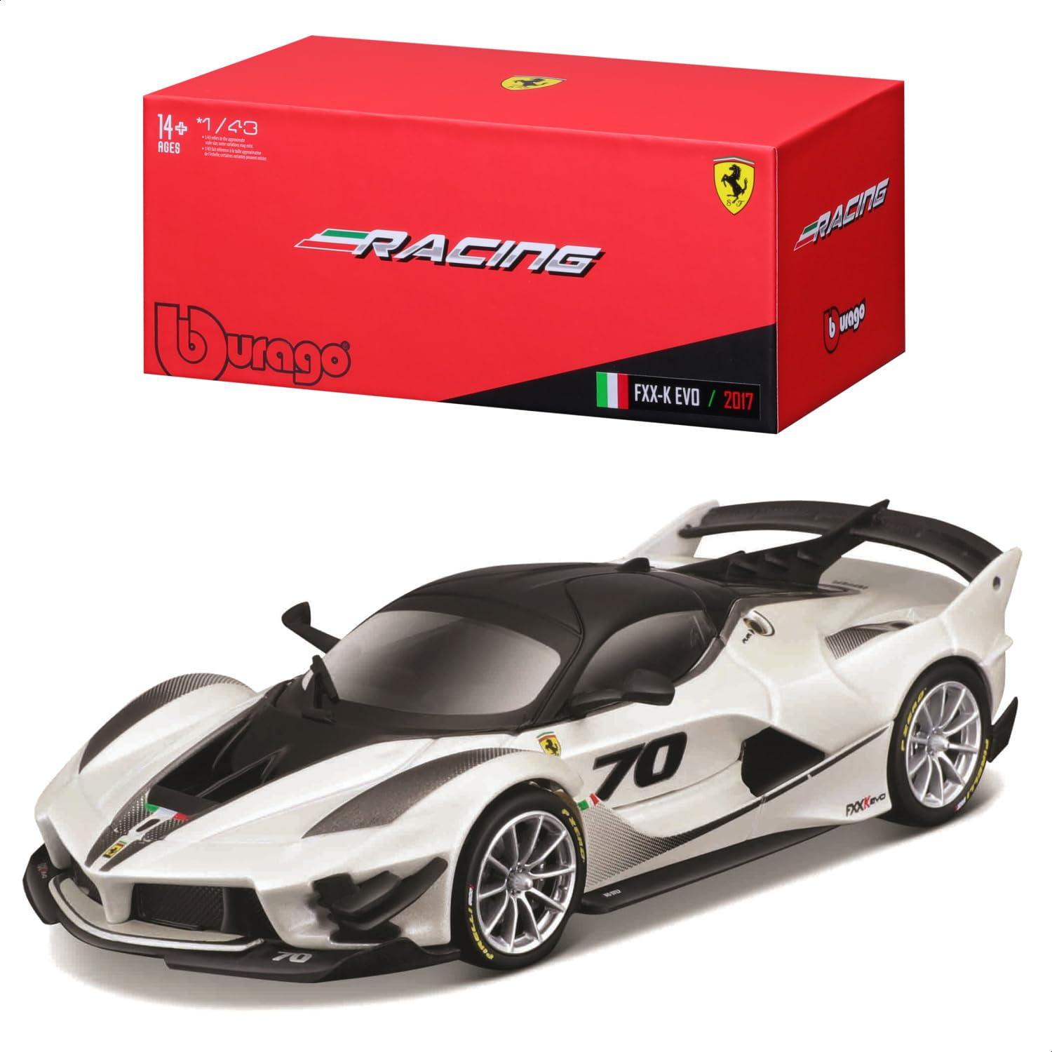 

Bburago 1/43 Scale Ferrari 296 GT3 2023 Red / Race Sports Car Diecast Model Car Finished Product 18-36313