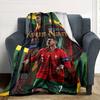 Cristiano Ronaldo (120) Personalized Name Blanket Multi-purpose Customizable Blanket Warmthful Decor Throw For Office Chair Living Room Office Seaside