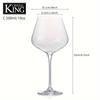 2pcs Lead-free Crystal Red Wine Glass Creative Clear Red Wine Glass Exquisite Athenian Red Wine Glass Stylish Classic Wine Glass Suitable For Home Par