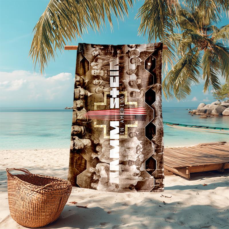 Till Lindemann, Lead Singer of the German Heavy Metal Rock Band Rammstein, Outdoor Camping Vacation Swimming Beach Scarf Decorative Blanket F26