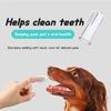 1-20pcs Silicone Soft Pet Finger Cuff Toothbrushes Dog Brush Bad Breath Tartar Teeth Care Tool Cat Cleaning Scrub Silicagel Pet Supplies