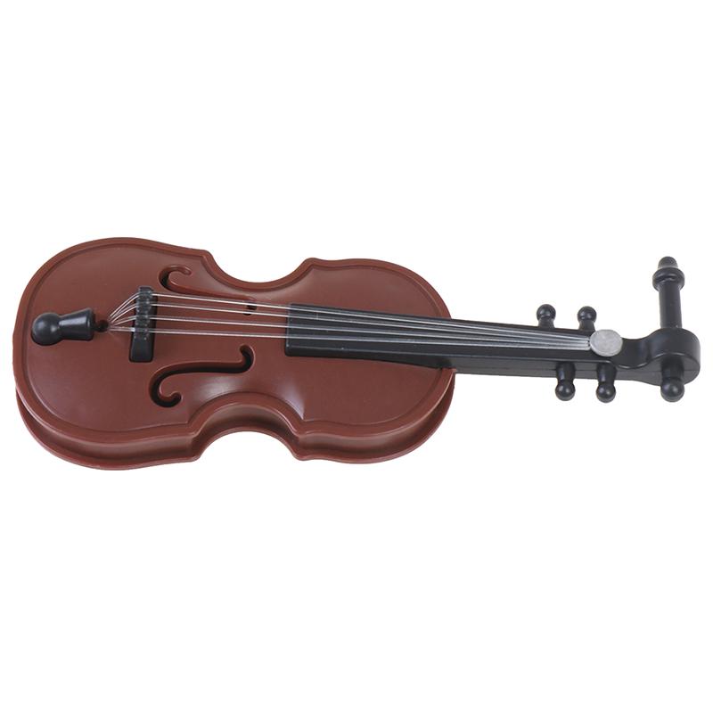 1/12 Dolls House Miniature Plastic Violin Music Instrument Model Accessories Toy