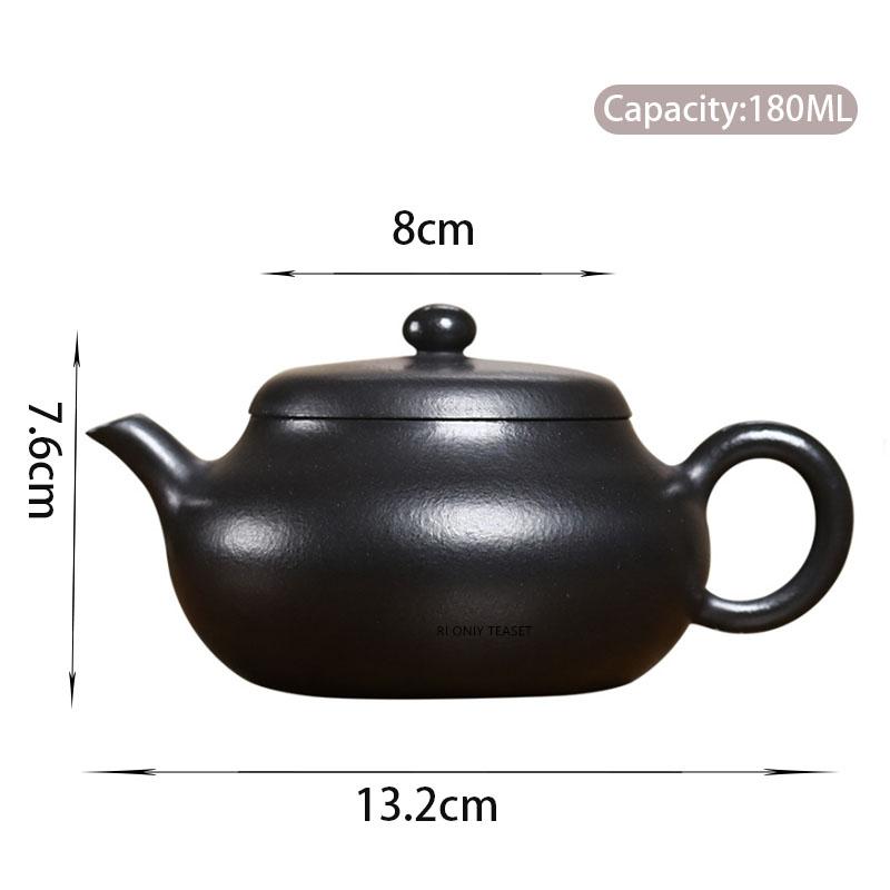 180ml Tradition Yixing Purple Clay Teapot Handmade Tea Pot Beauty Tea Infuser Zisha Kettle Teaware Household Chinese Tea Set