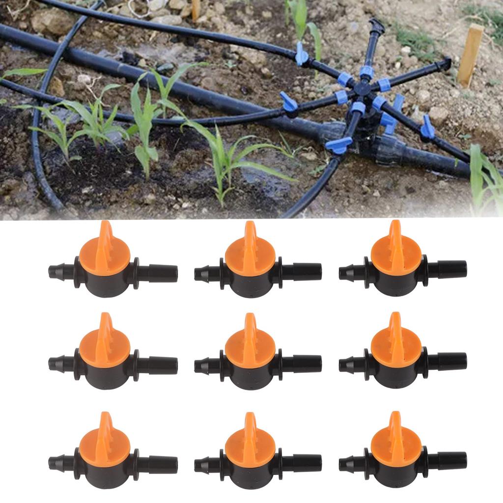 50 Stück Tropfbewässerungsventil 4/7mm Außendurchmesser 6mm/0,2in Tropfbewässerungs-Schaltventil für Bewässerungssystem
