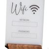 WiFi Password Sign Board Acrylic Reusable Table Display Holder Centerpiece Decoration for Guests