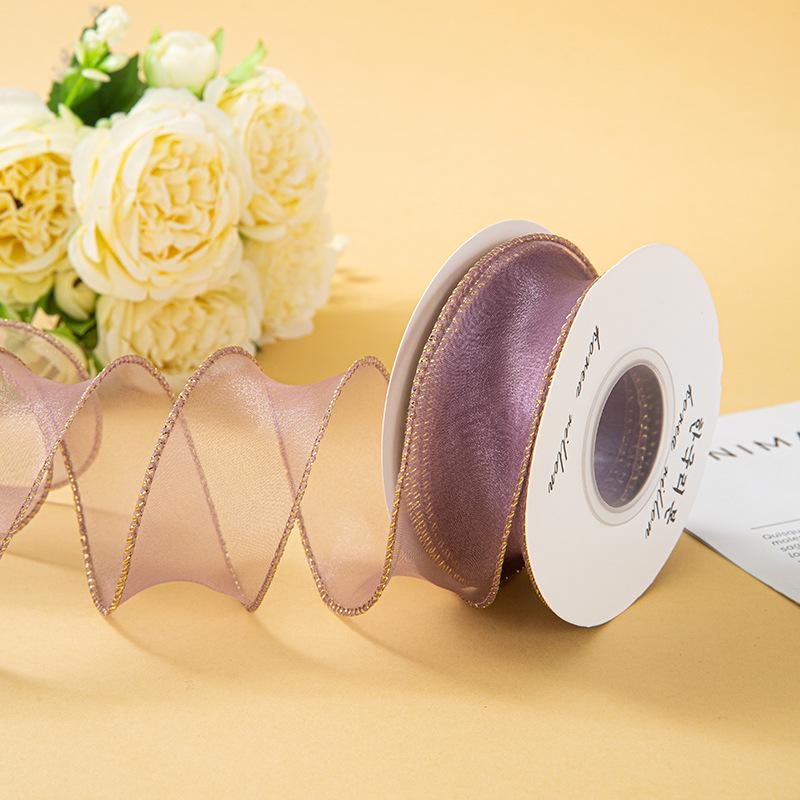 Valentine's Day Korean Fishtail Yarn Ribbon for DIY Flower Bouquets and Cake Decorations