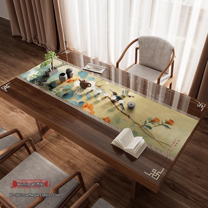 Handun Snow Magpie PVC Coffee Tablecloth