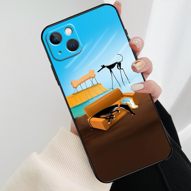 Greyhound Phone Case For iPhone 11 12 13 14 15 16 Pro Max Mini X XR XS Max Plus Cover Funda