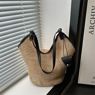 Пляжна відпустка велика соло'яна сумка легка сумочка літня сумка-тоут на плече