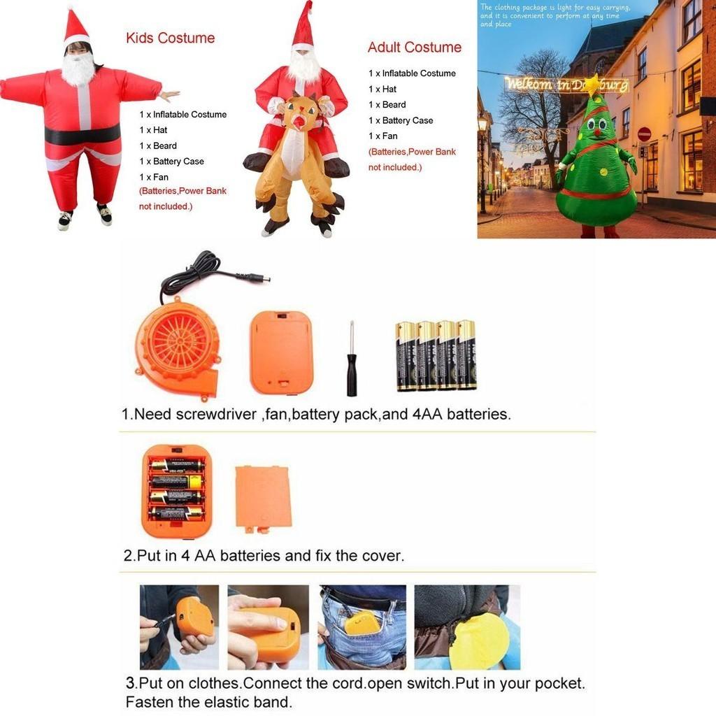 Hilarious Unisex Christmas Adult Inflatable Fancy Dress Costume For Parties And Events