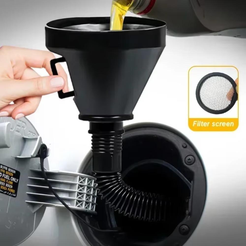 

with Filter Oiler Filter Funnel Plastic Auto Refueling Funnel for Car Motorcycle Truck