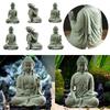 Craft Fish Tank Statue Sandstone Buddha Figurine Buddha Zen Sculpture  Fish Tank Accessories