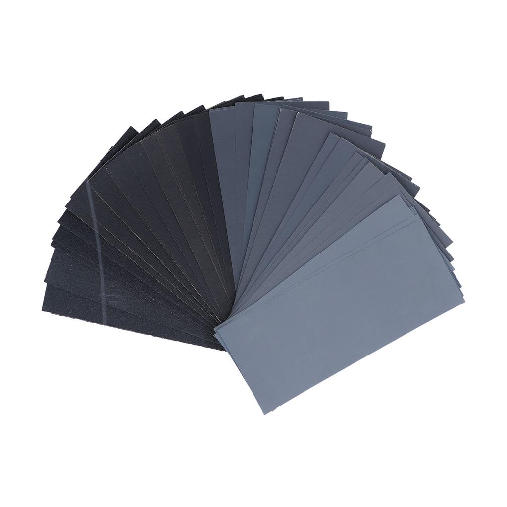 Schleifpapier Trocken Nassschleifpapier 120 bis 3000 Körnung Wasserdichtes Set Kit zum Polieren Schleifen