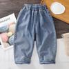 Kids Clothes Spring Boys Blue Jeans Casual Cartoon Trousers Children Jeans Soft Denim Pants