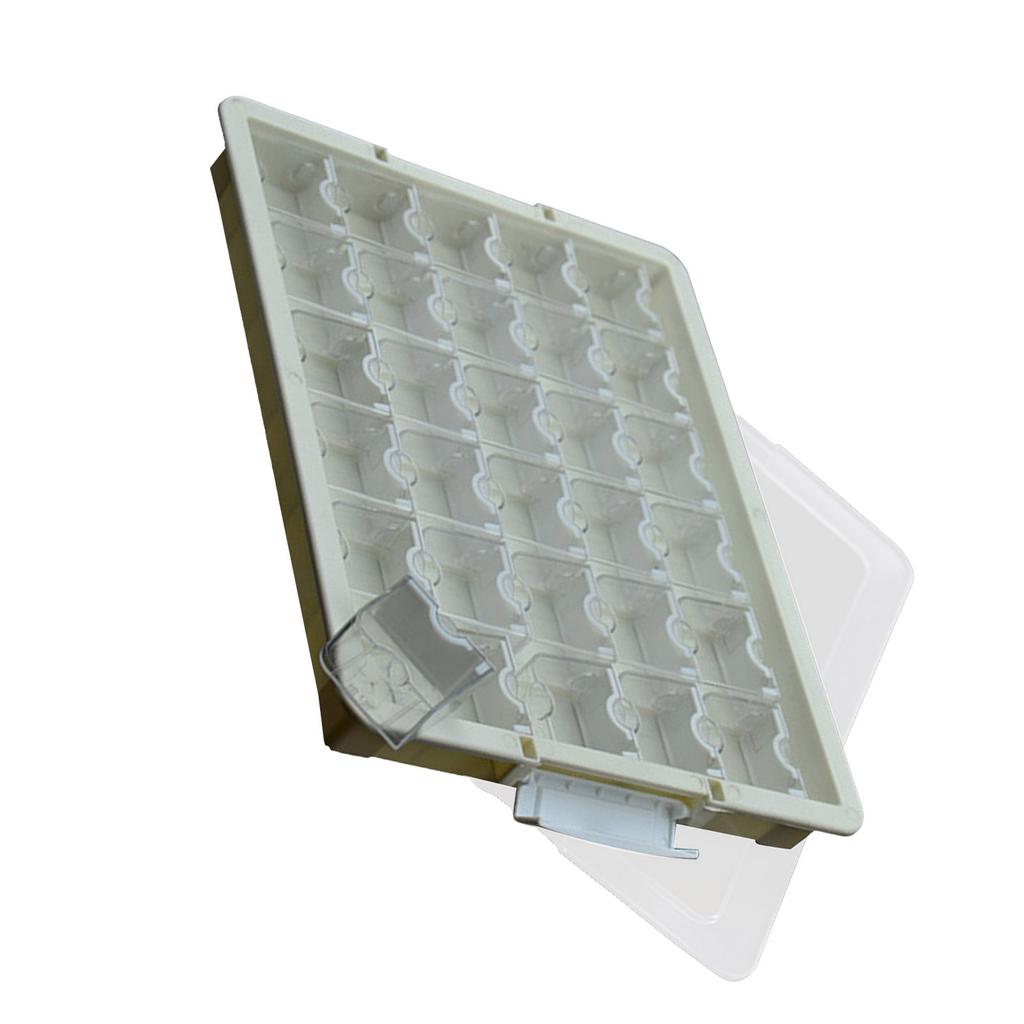 Plastic Bead Sorting Box with Individual Compartments Transparent Lid Sorting Tray for Jewelry Making Enthusiasts