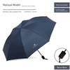 Fully Automatic Folding Umbrella with Black Coating, Business Umbrella, Dual-Use for Sun and Rain, Gift Umbrella, Black Manual Reinforced Umbrella