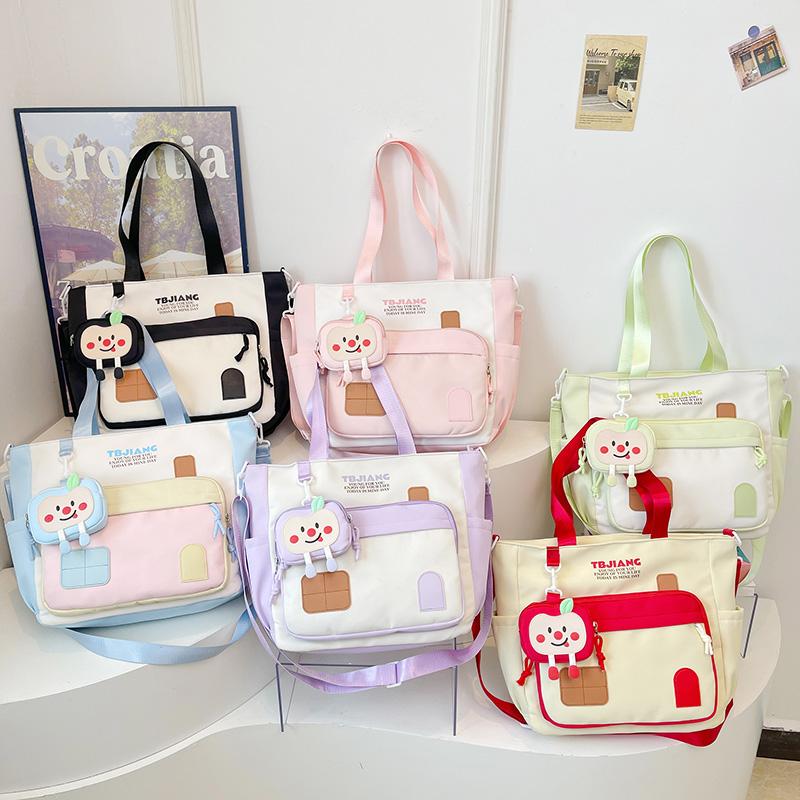 Geantă Crossbody de Damă Stil Colegiu Capacitate Mare Geantă de Umăr pentru Navetă la Cursuri