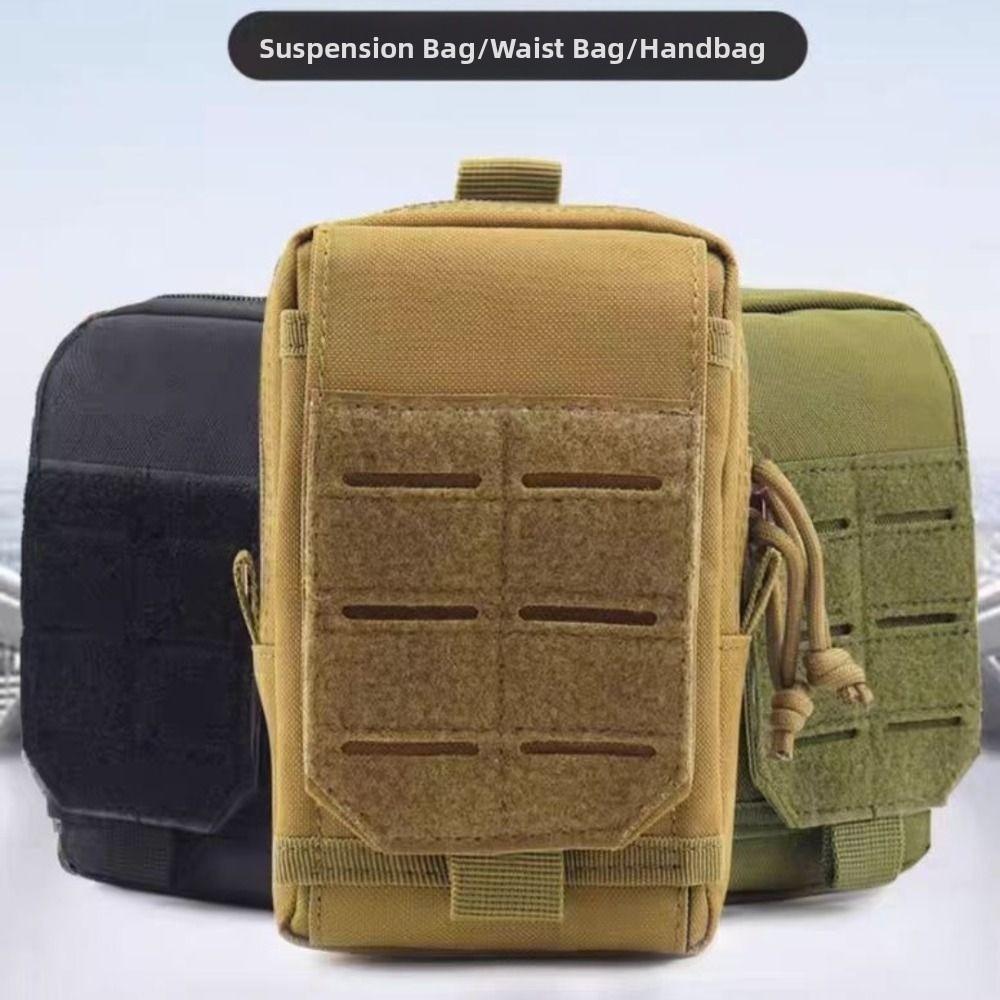 Waist Hanging Mobile Phone Waist Bag Oxford Clip-On Case Bag Outdoor Activities