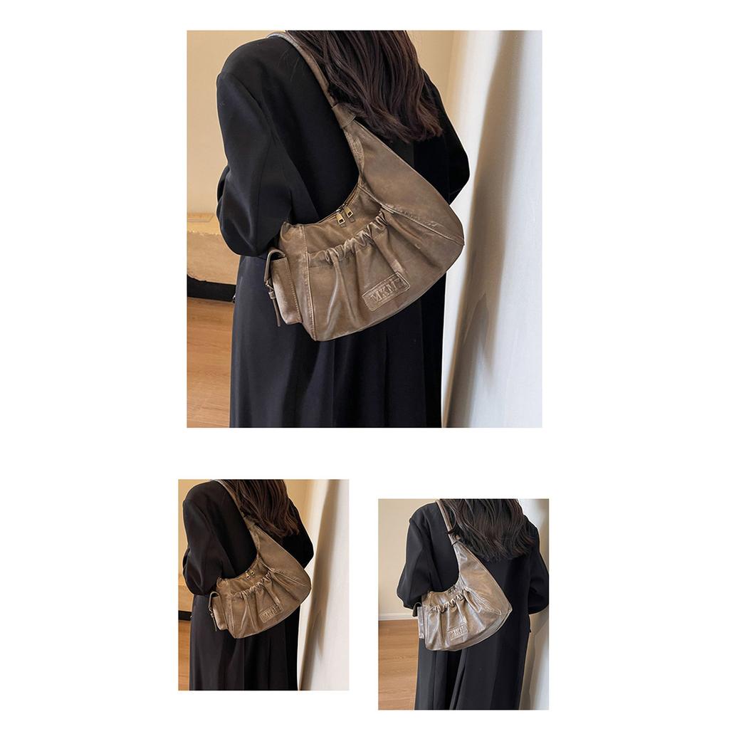 Shoulder Bag for Women Girls Trendy Evening Clutch Purse Pu Leather Under the Arm Purses Slings Bag Handbag Saddles Bag