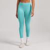 Seamless Matte Nylon Yoga & Running Pants with Hip-Enhancing Waist