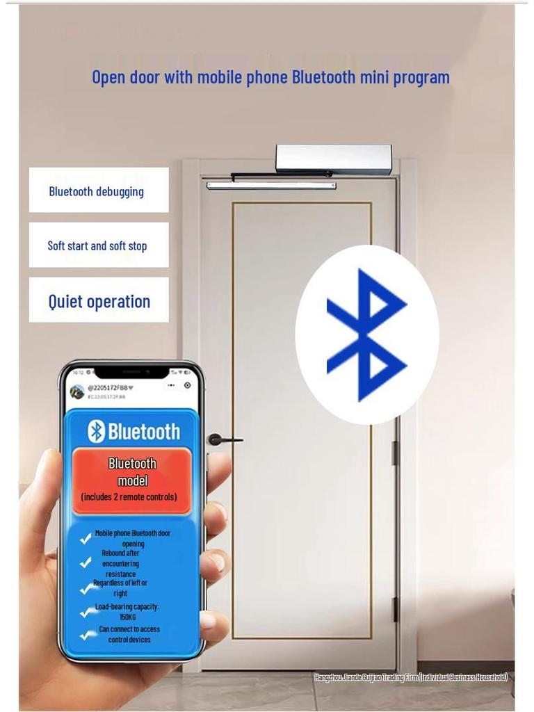 Electric Motorized Swing Door Closer and Curved Arm Opener for Access Control Systems