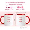 Personalised Your Photo Mug, Custom NAME IMAGE TEXT Cup,Customize Coffee Mugs, Tea Cups, Mothers Day, Wedding Gift 9 COLOURS