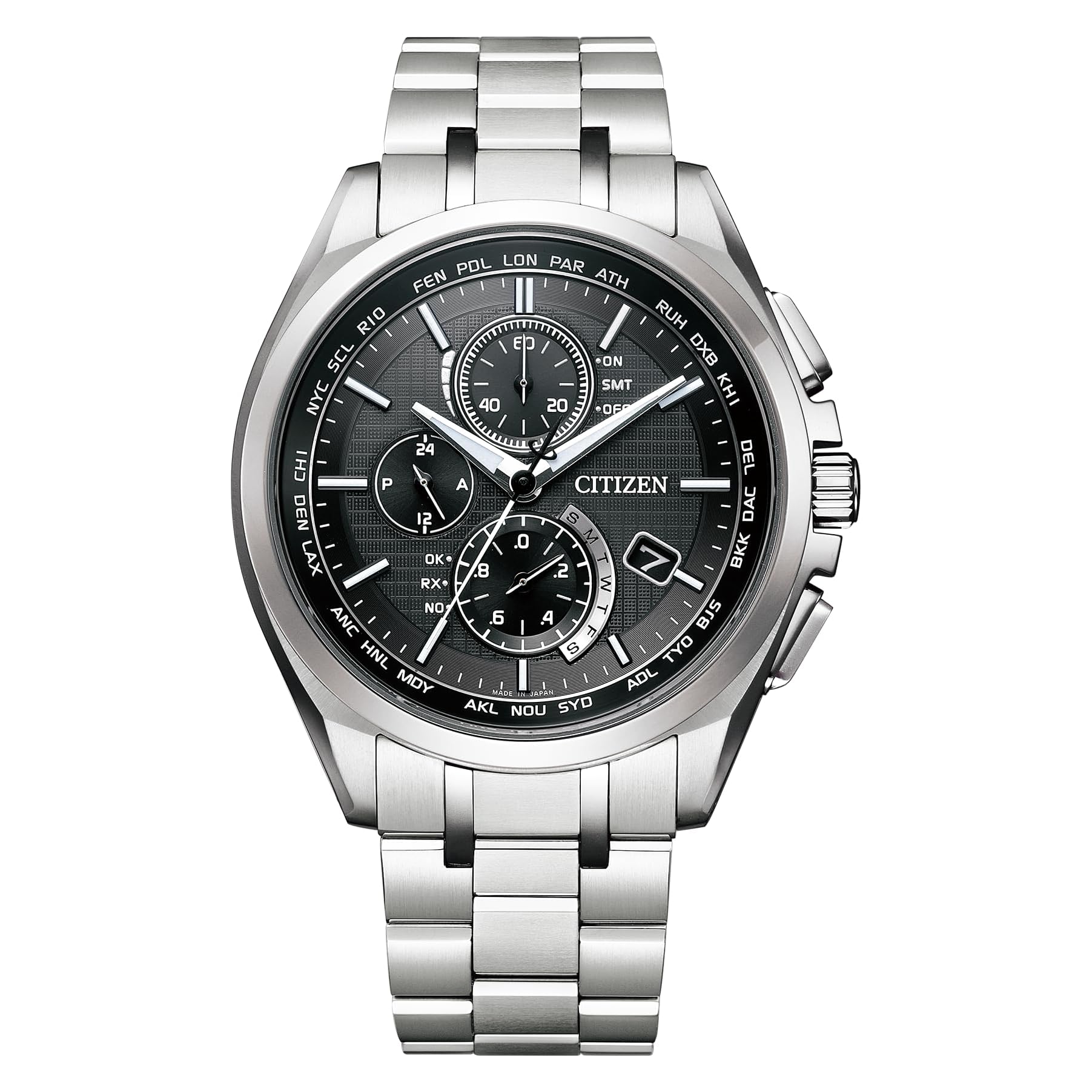 [CITIZEN] ATTESA AT8040-57E Men`s Eco-Drive Radio-Controlled