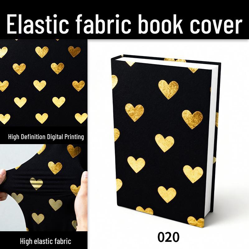 

Еластична тканинна обкладинка для книги з різними принтами та закладкою Small Book Cover [18*24CM]