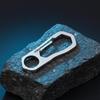 Stainless Steel Keychain Carabiner 2/5Pcs Lightweight Buckle Clip Set for Outdoor Camping Secure Locking