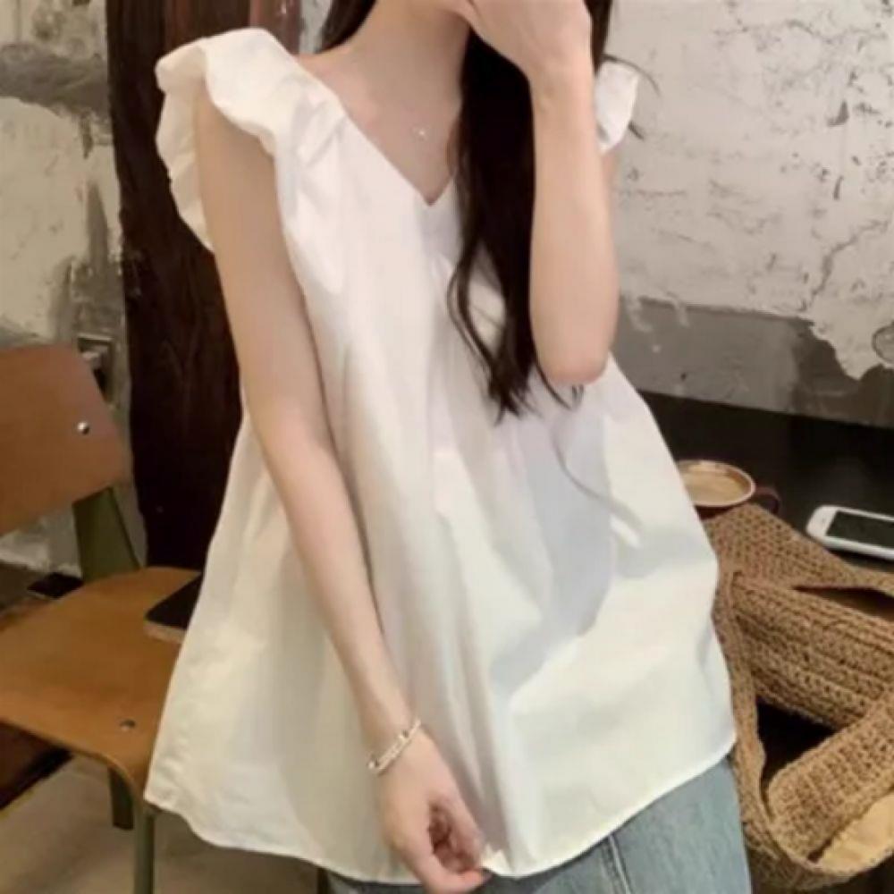 New ArriVals Open Run Women Frill SleeVe V Neck Blouse