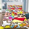 Exquisite 3D Cartoon Wallpaper Shin-chanS Digital Printing Bedding Set Duvet Cover Comforter Bed Youth Kids Girl Boys Gift