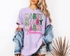 Comfort Colors® Merry and Bright Trees, Women's Christmas Shirt, Christmas Gift, Winter Shirt, Cute Holiday Shirt, Christmas Tree Shirt