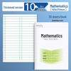 30-Sheet Student Writing Practice Workbook: Math, Square Grid, Pinyin for Kindergarten to 12th Grade