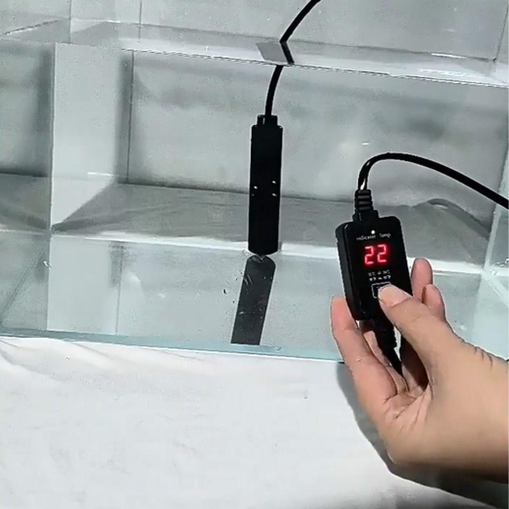 Low Water Level Aquarium Submersible Heater Quartz Glass Aquarium Thermostat  Aquatic Aquariums