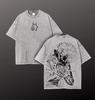 My Hero Academia Vintage Gewaschenes Oversized T-Shirt, Anime Streetwear Bakugo Shirt